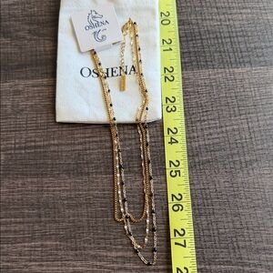 Gold and Black Multi-Layer Necklace